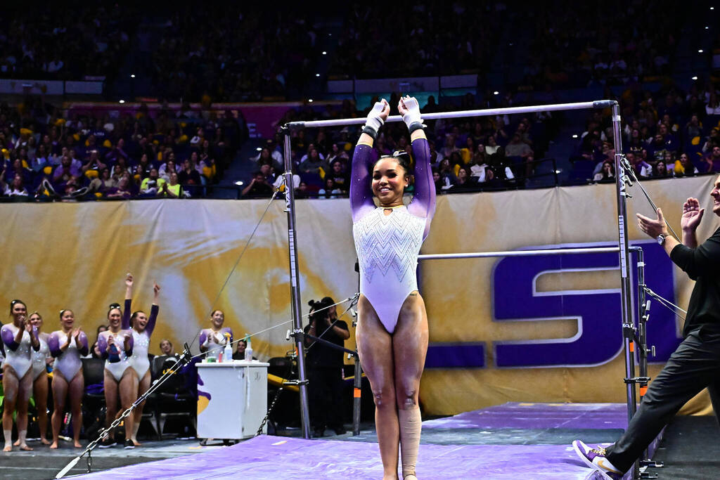 LSU Gymnastics remains No. 2 in latest rankings